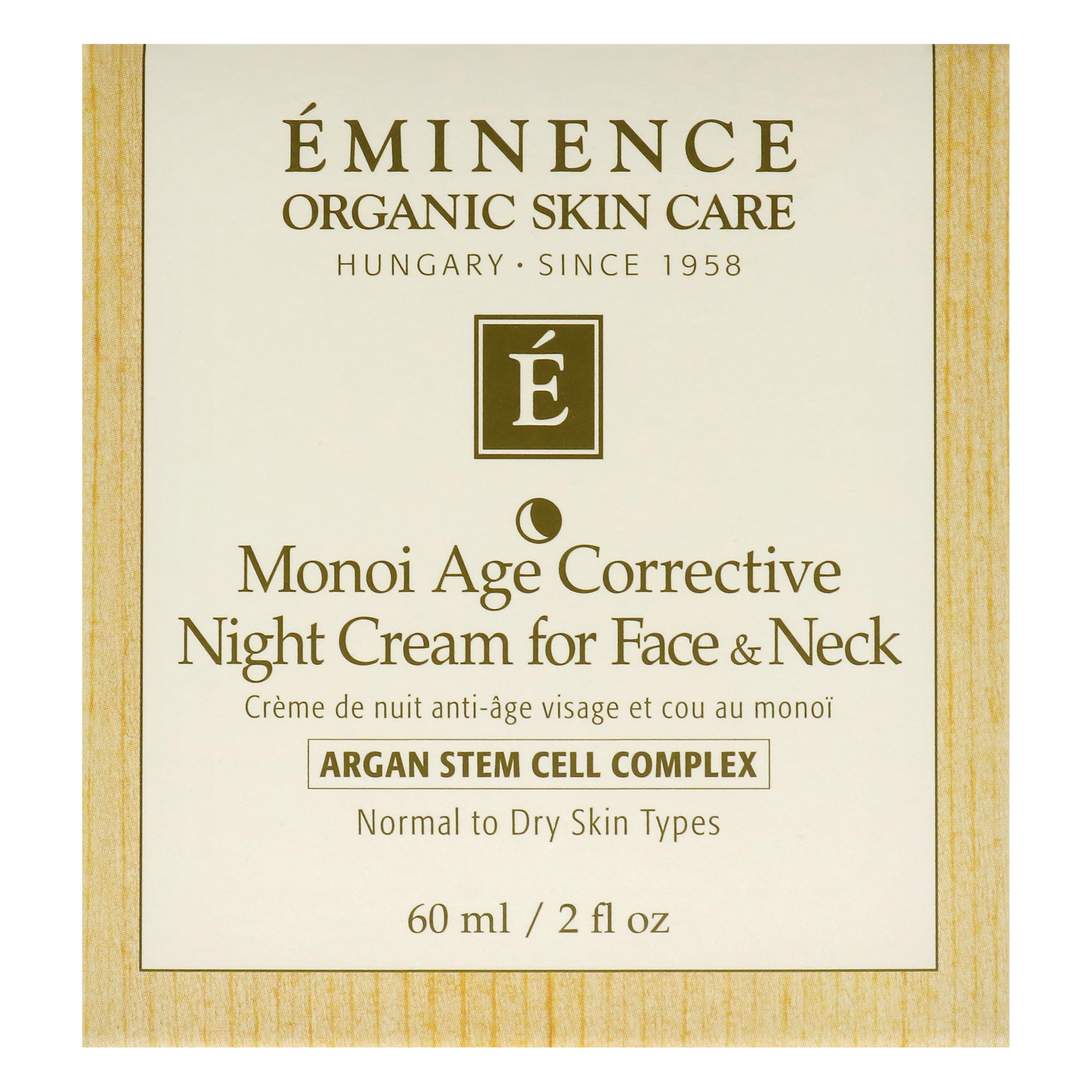 Eminence Monoi night cream for face neck jar close up
