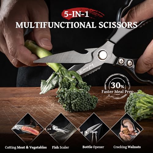 Emojoy Kitchen Scissors dishwasher safe easy to clean