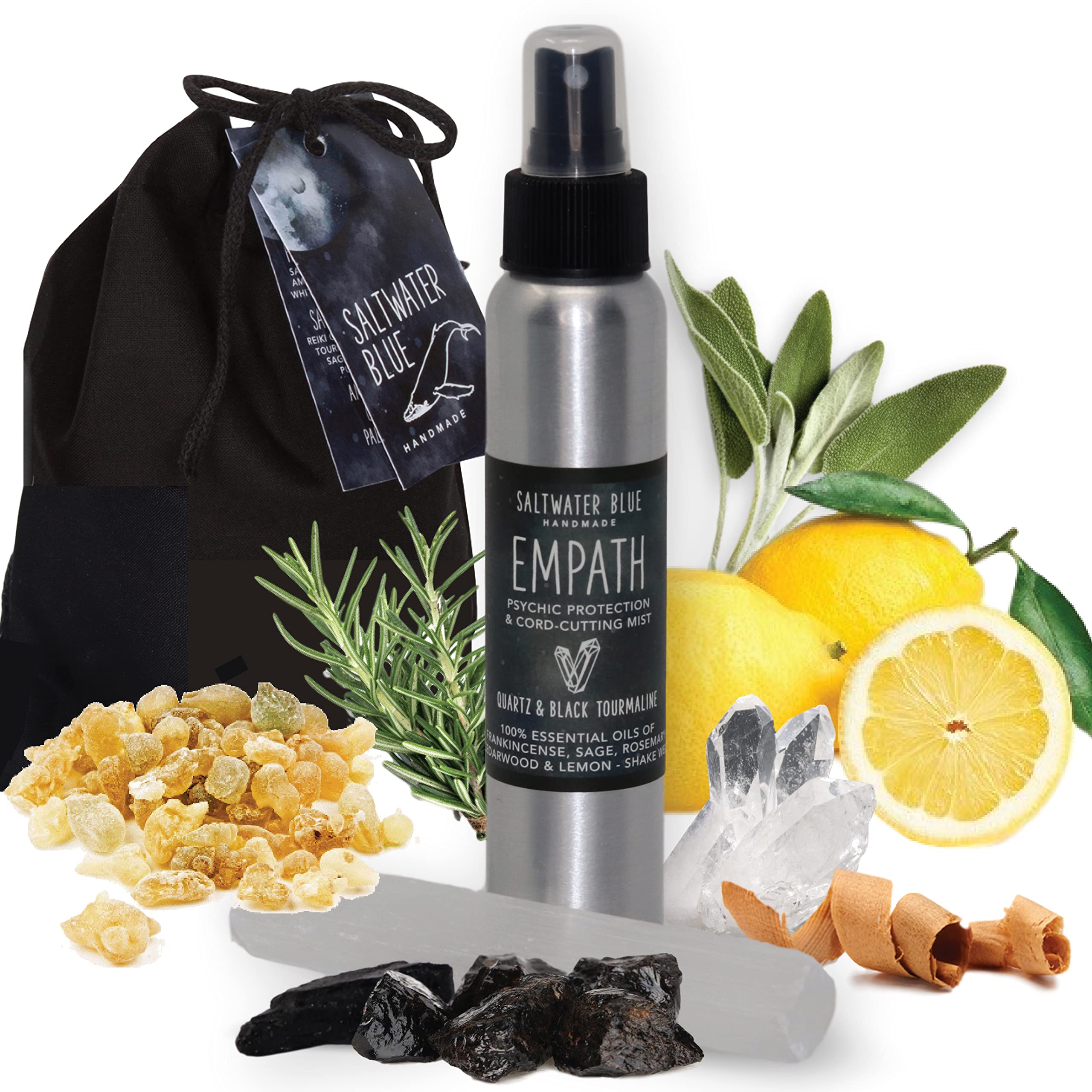 Empath Shielding Smudge Kit handmade energy protection setup