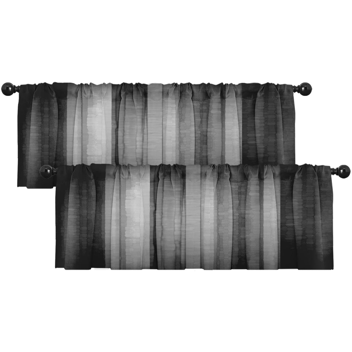 emvency valances for Windows two-pack 18W x 52L
