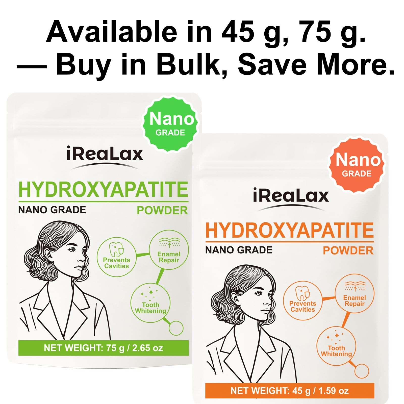 Enamel remineralization with hydroxyapatite powder