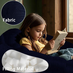 3-foot bean bag chair with double zipper ENBAOHUI