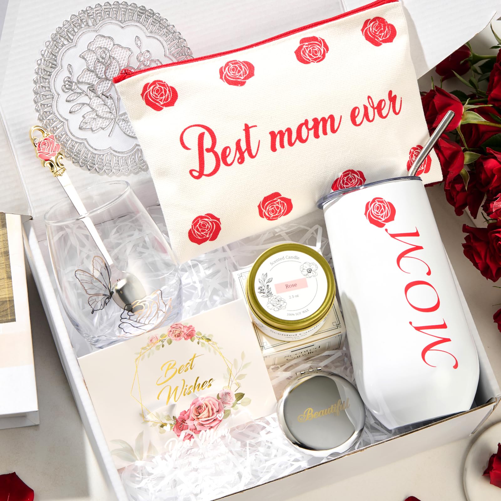 Stainless steel straw included with gift set