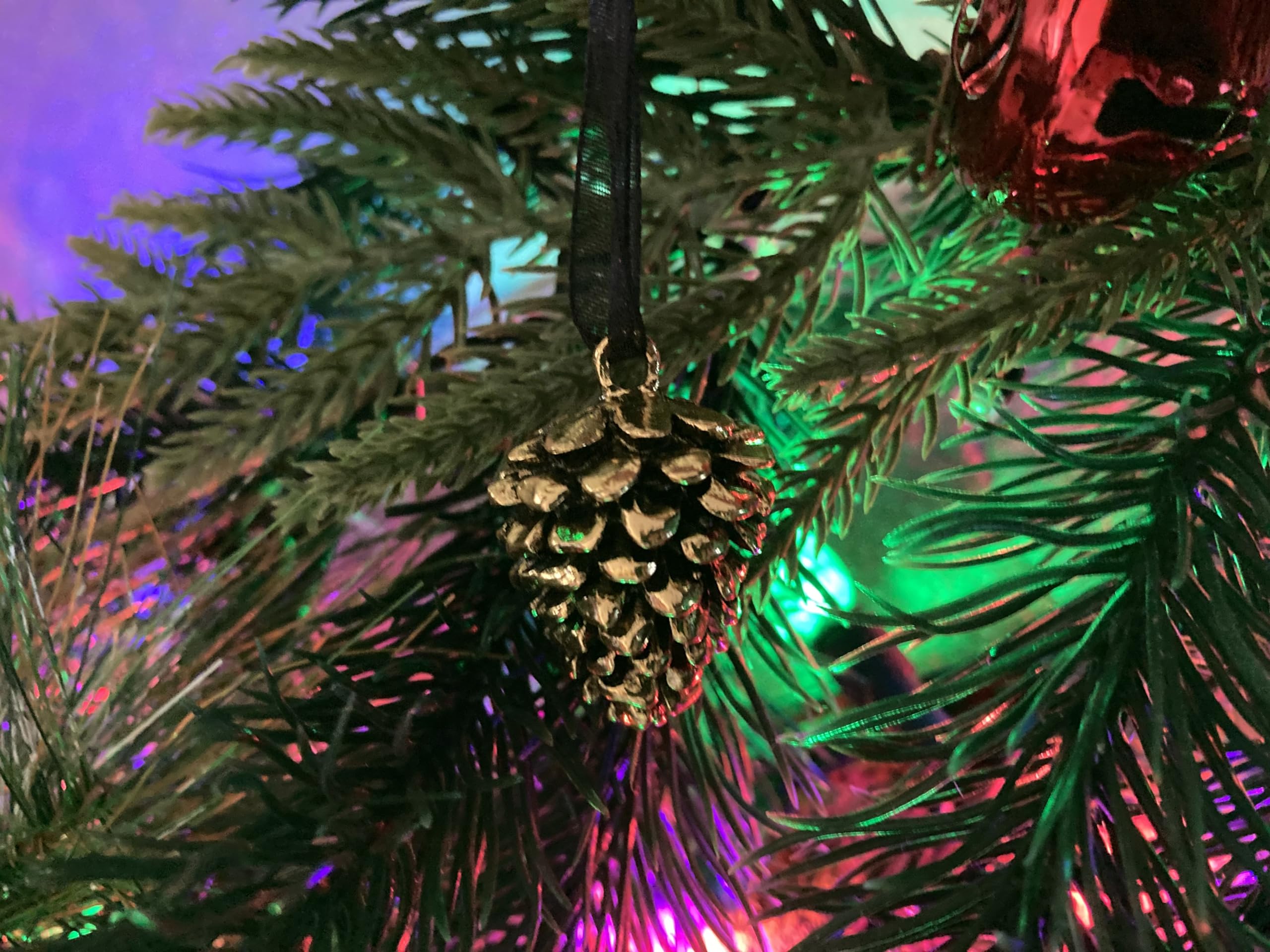 Gift packaged Enchanted Leaves pine cone ornament