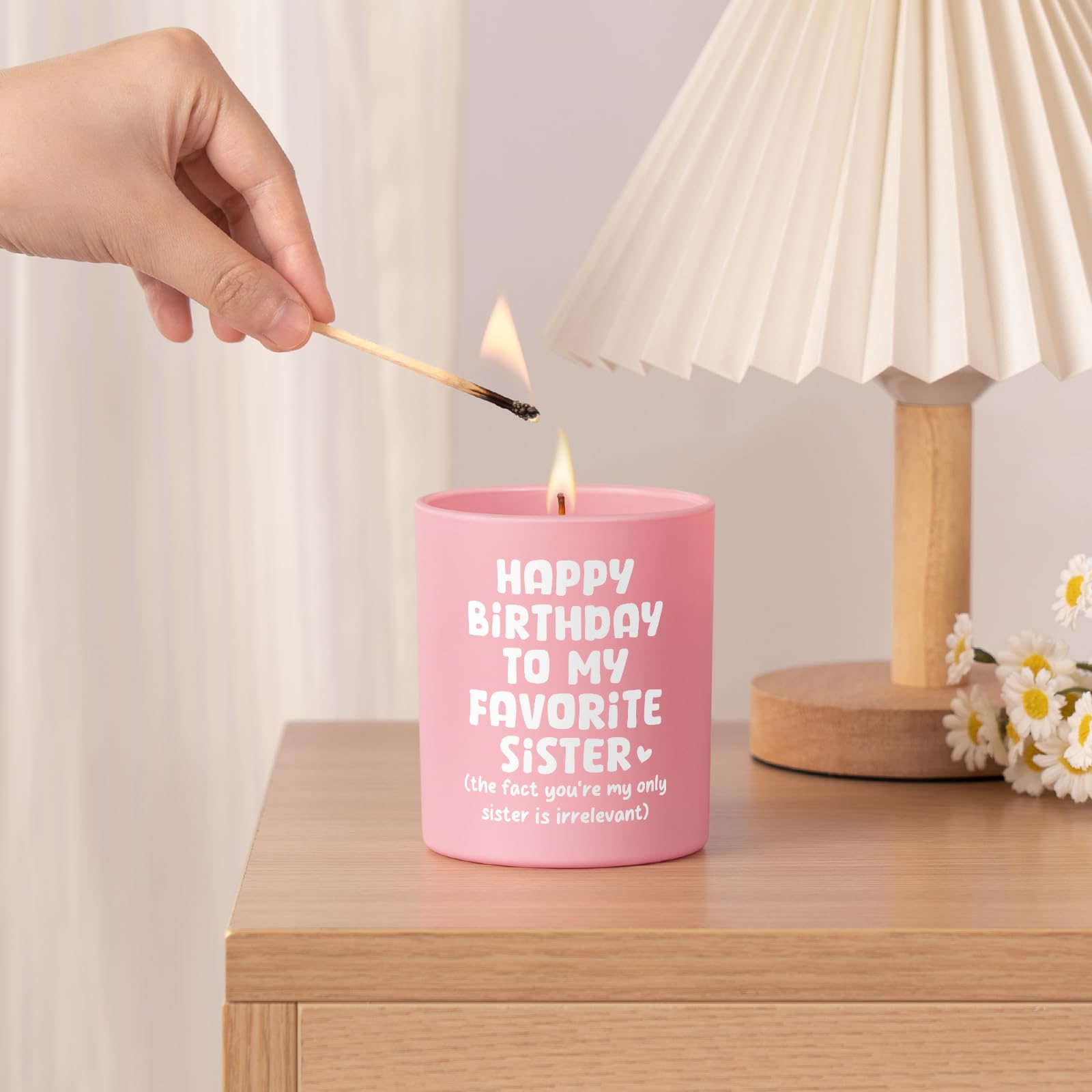 Encoink candle natural soy wax with cotton wick