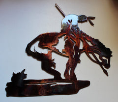 Southwestern inspired wall art 11 by 12 inches with hanger