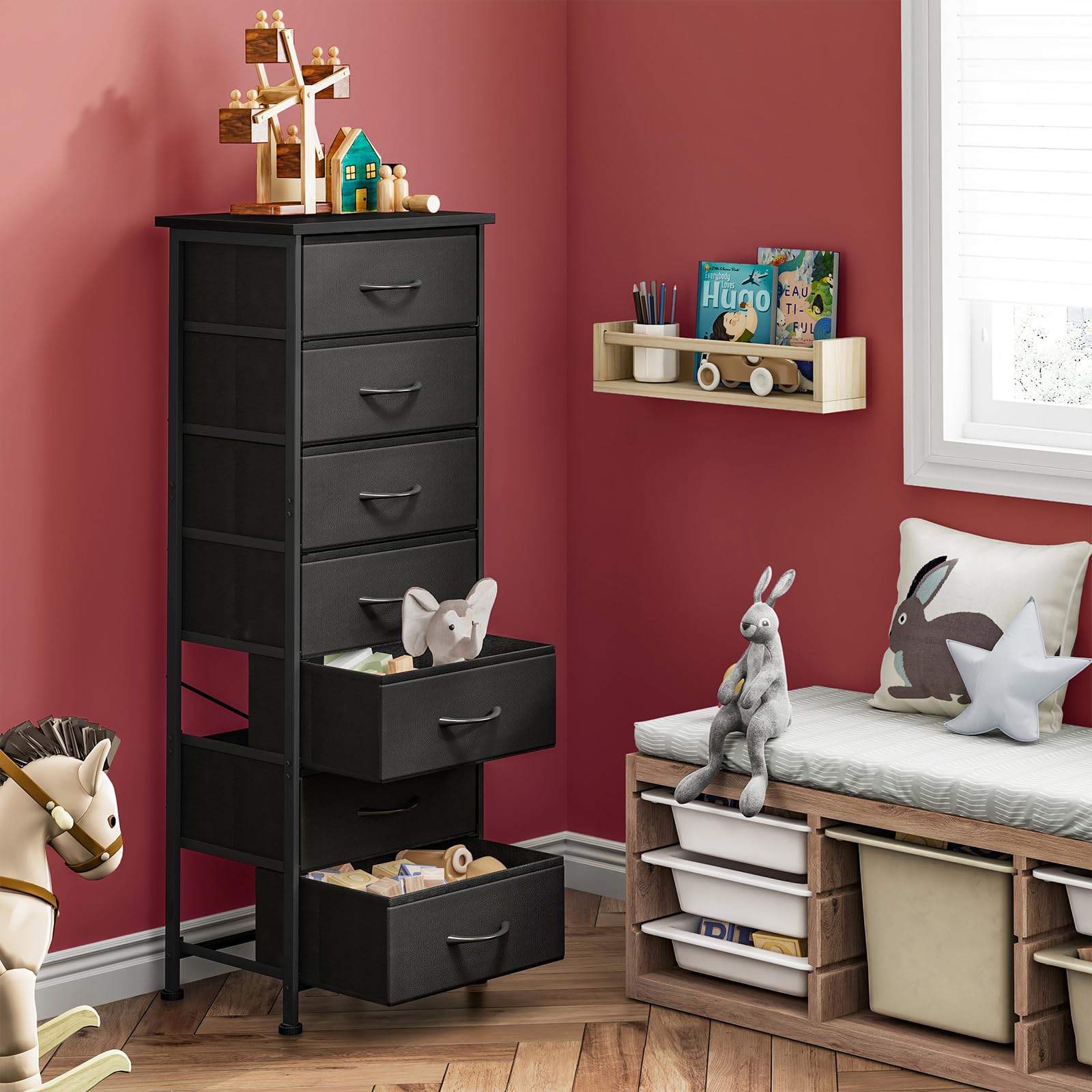 End table style dresser for bedroom closet or living room