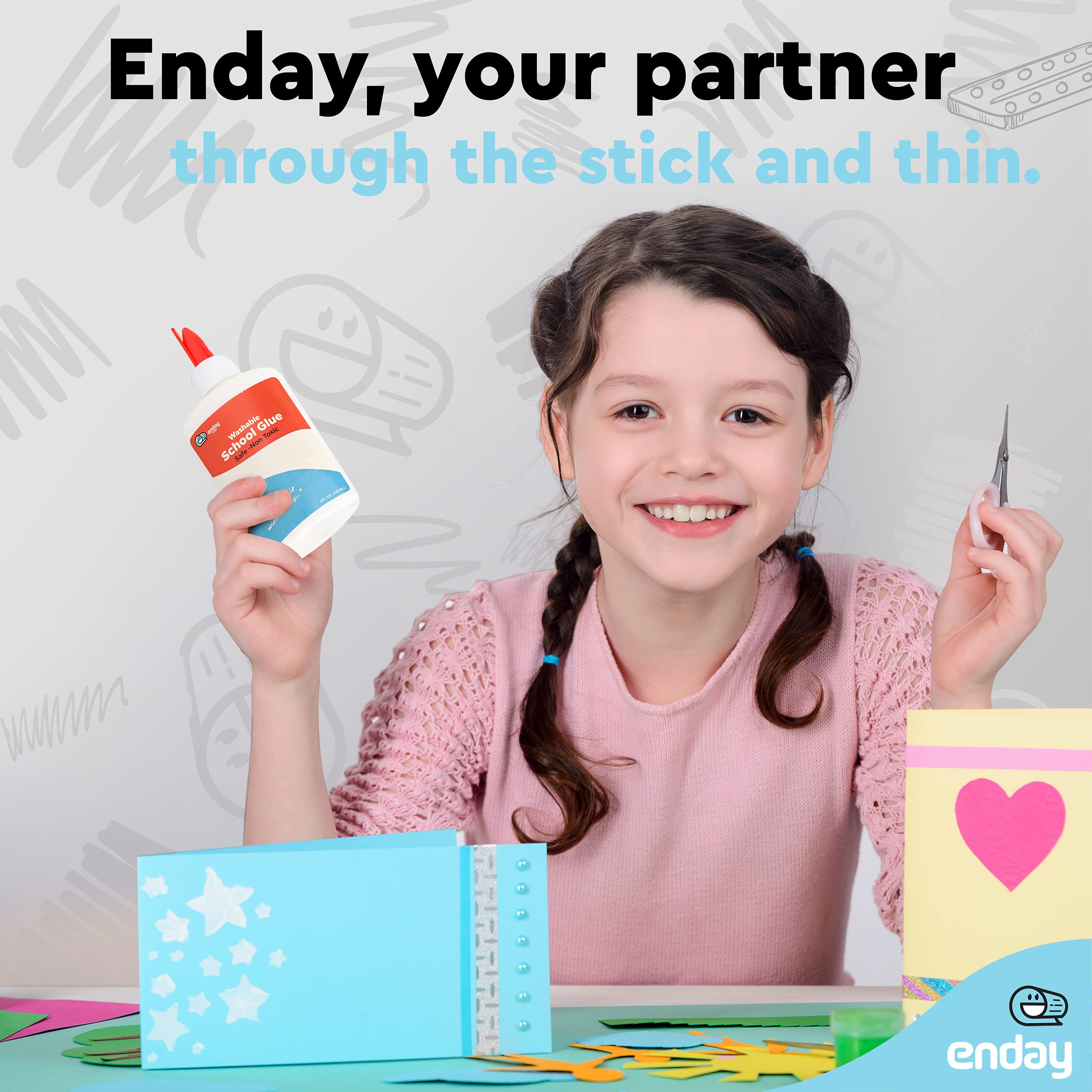 Acid and latex free photo safe Enday glue