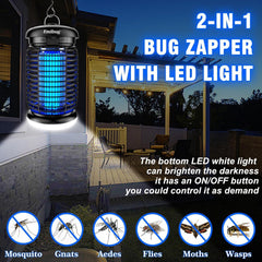 Endbug 365nm purple light attracts flying insects