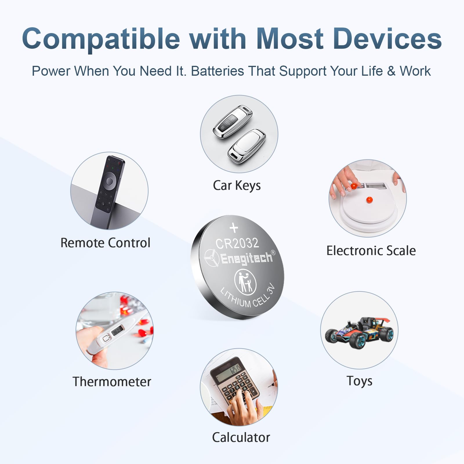 ECR2032 compatible replacement battery