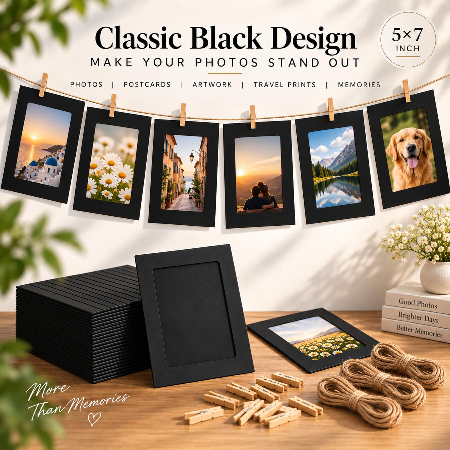 Portraits postcards artwork travel photos displayed