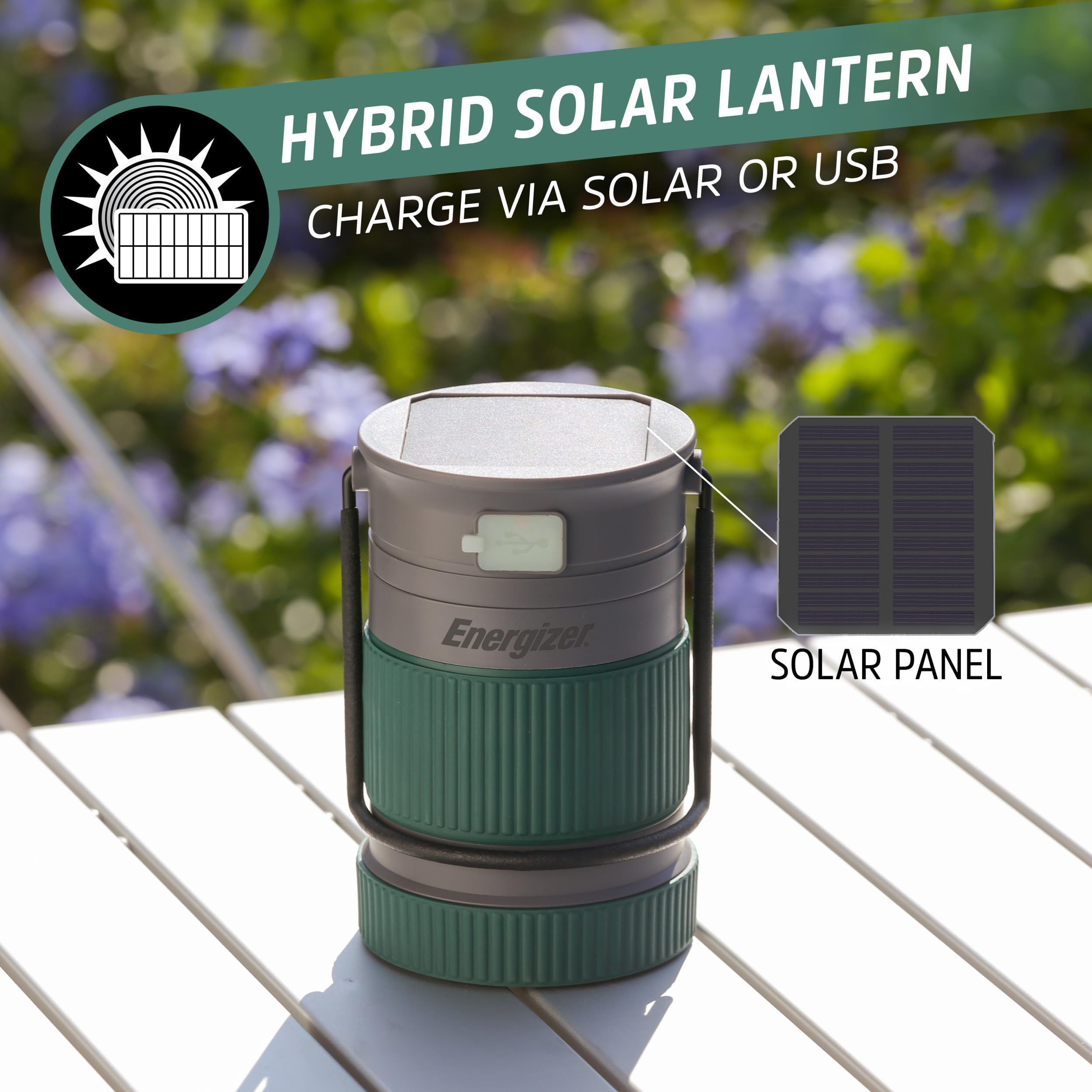 Energizer S-500 camping lantern runs on AA or Li-Ion battery