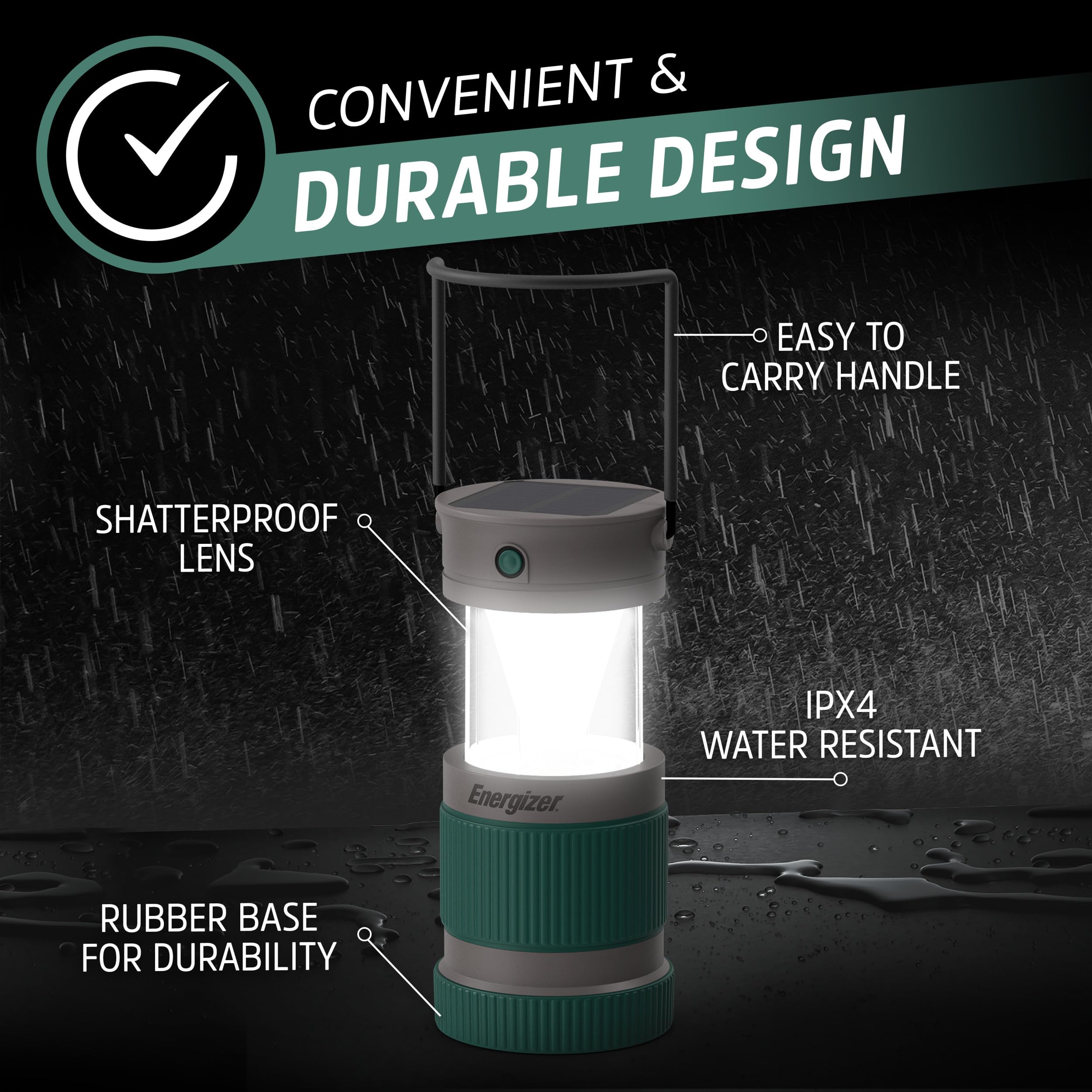 Energizer S-500 collapsible camping lantern with handle