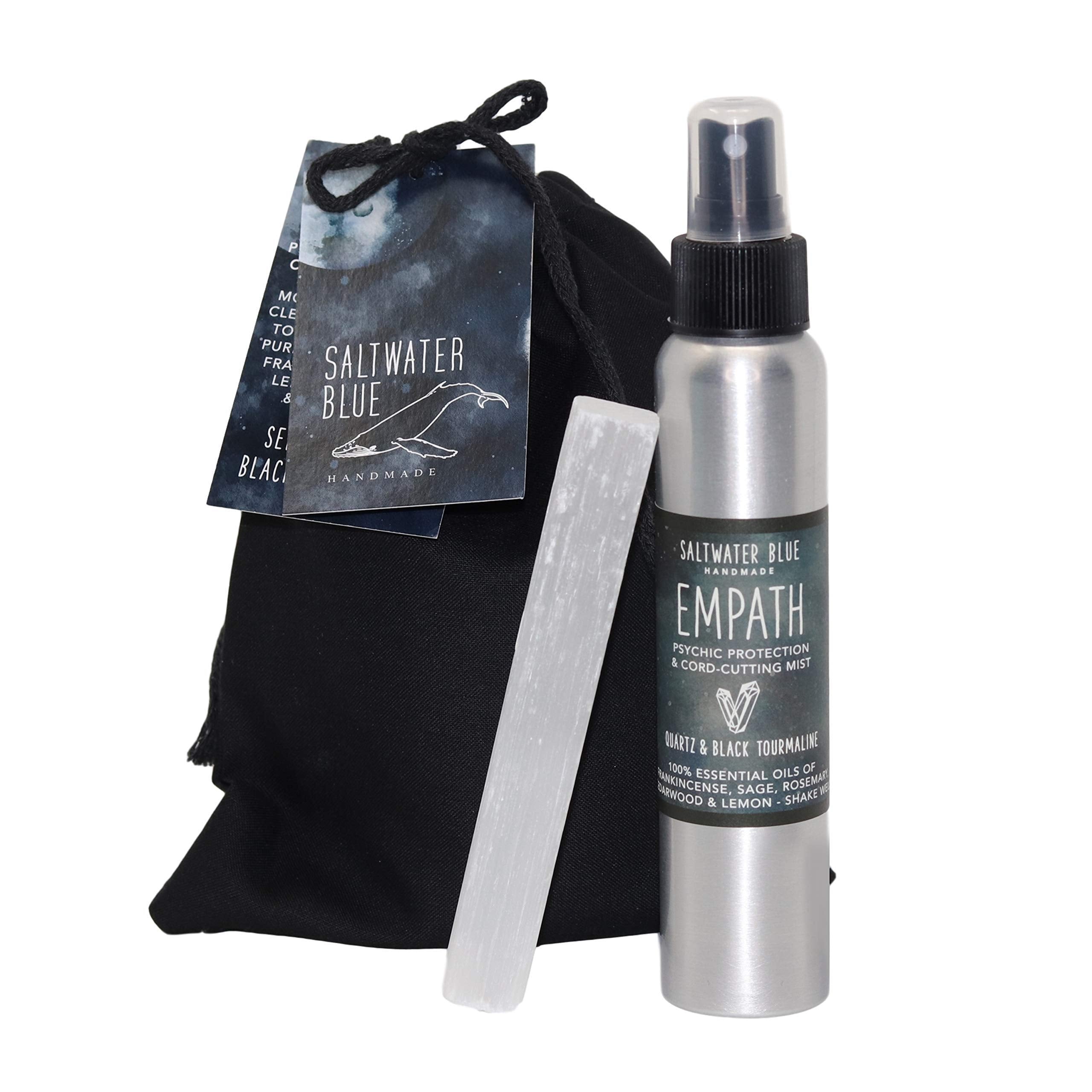 Cord cutting with included selenite wand for energy release