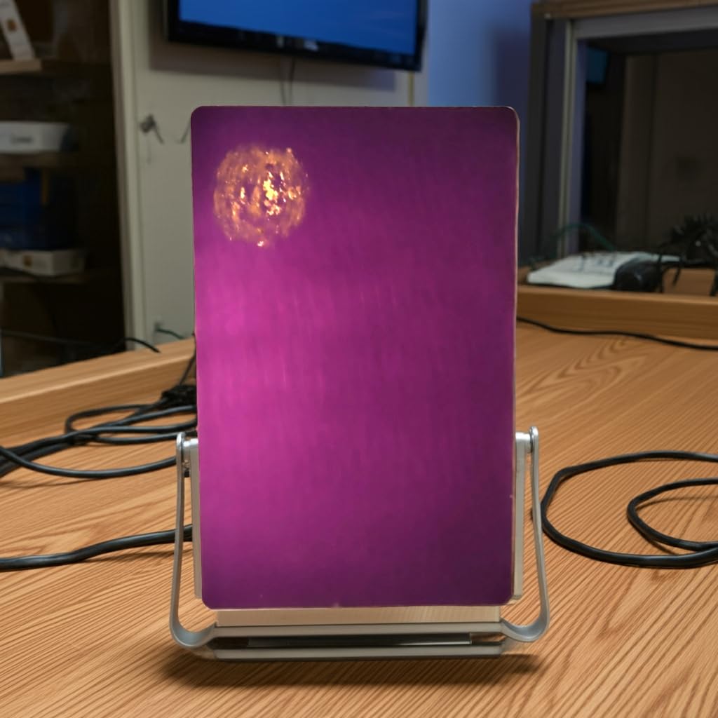 One-of-a-kind Tesla Purple Plate with unique texture and color