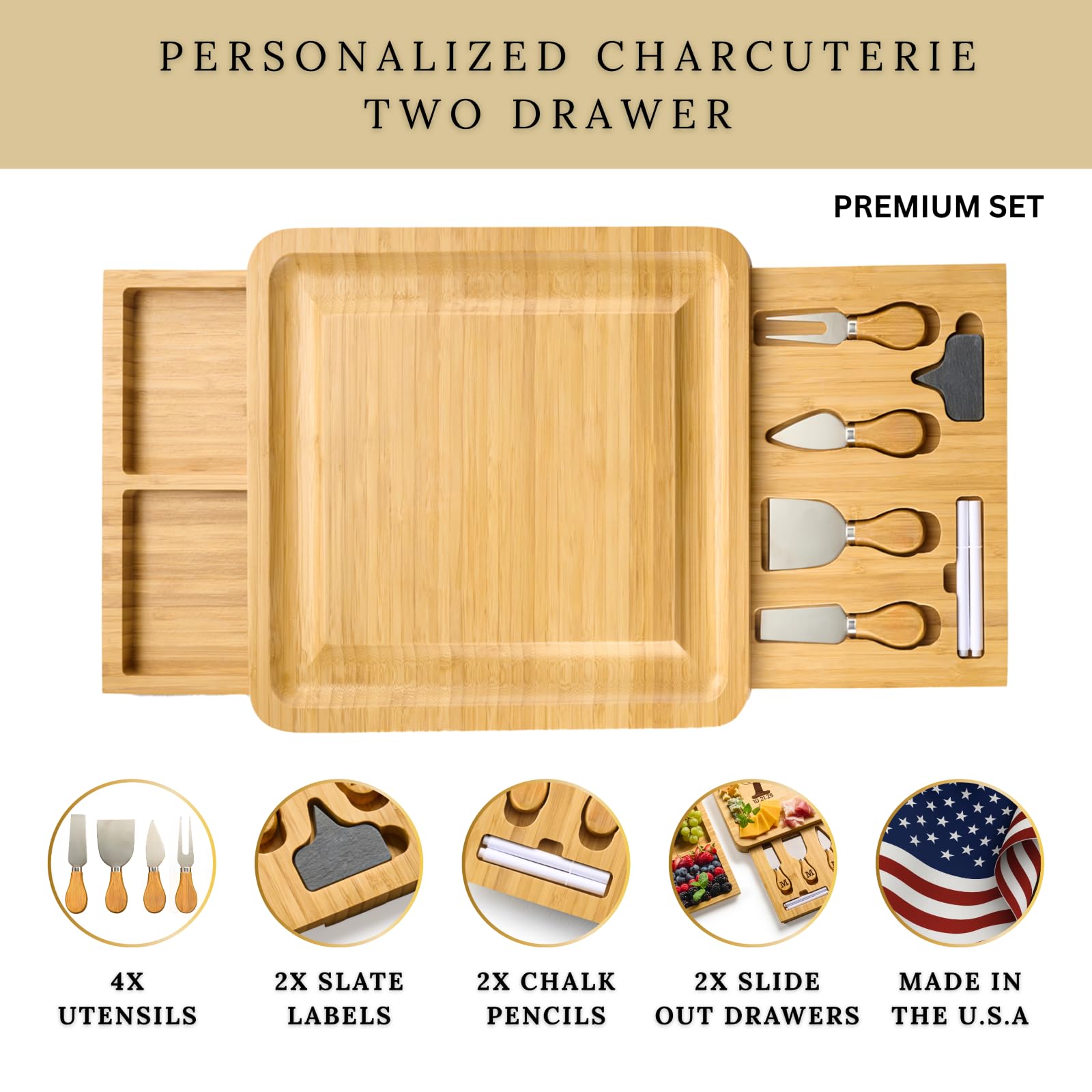 Engagement gift idea charcuterie board
