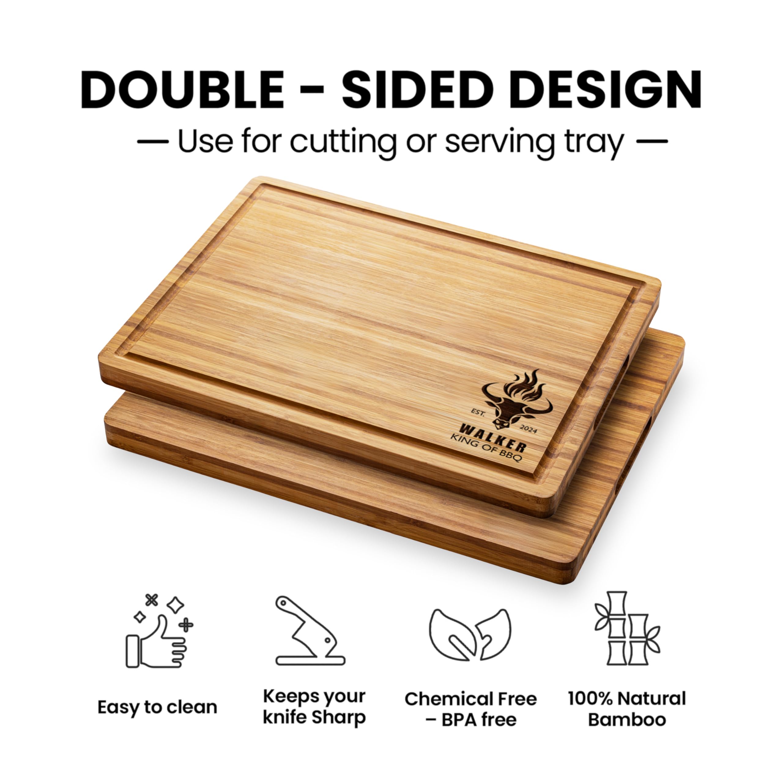 Engraved cutting board gift for dad husband or boyfriend