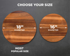 Premium acacia wood lazy susan for dining table