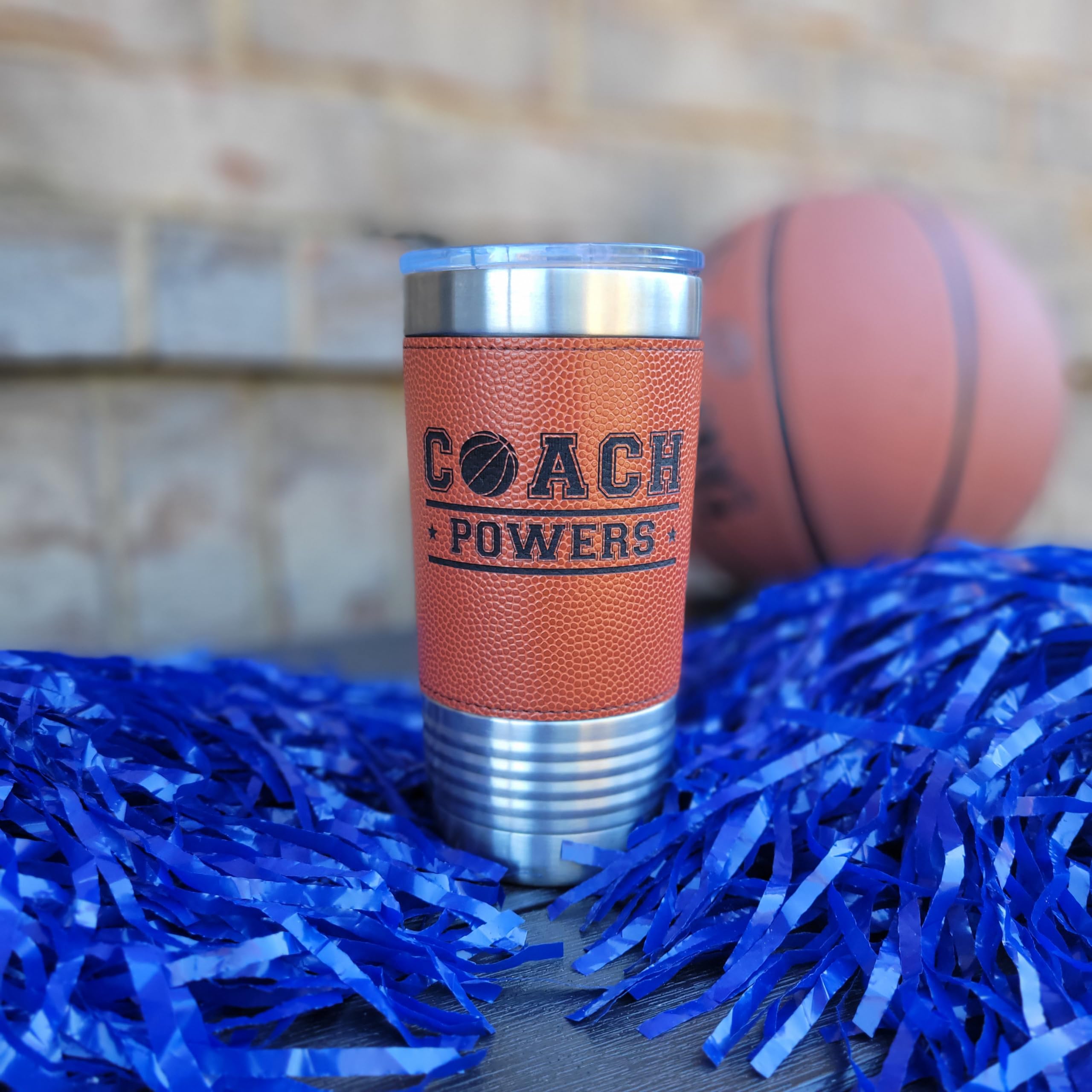 Gift ready basketball coach tumbler 20oz
