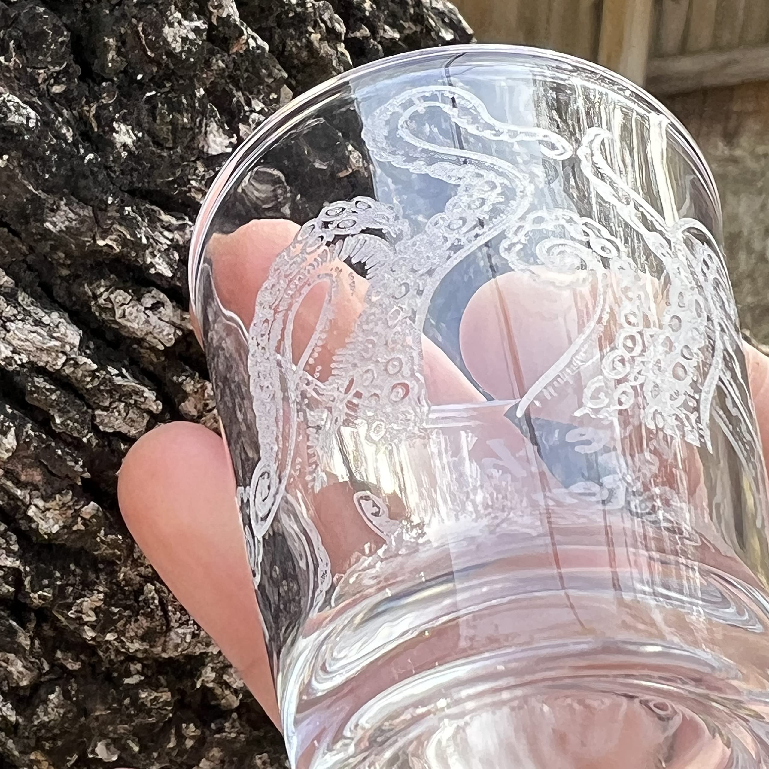2oz capacity Kraken shot glass