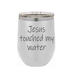 Engraved Wine Tumbler 12oz with lid silver engraving