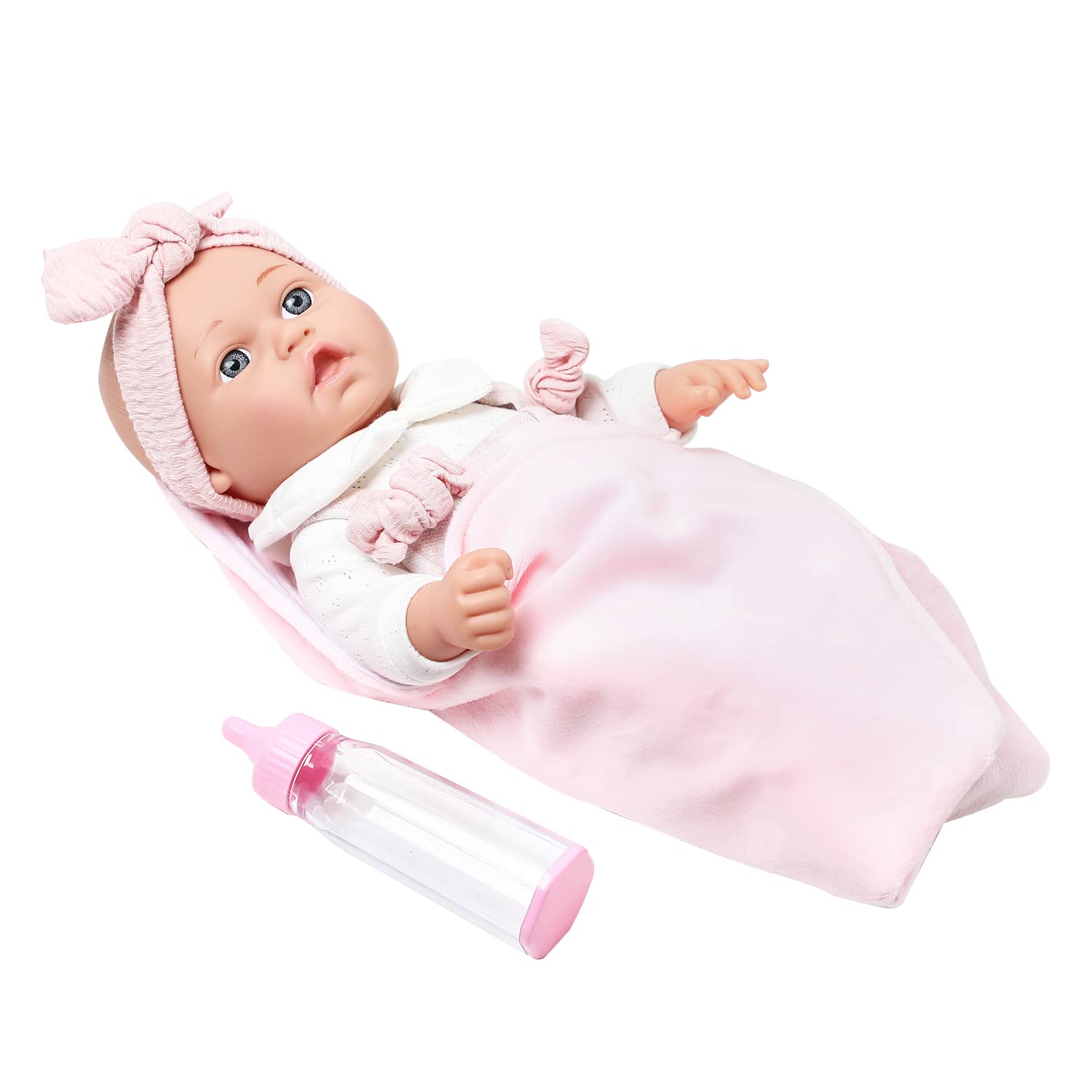 Feeding bottle included with Enjoyin 12 inch doll