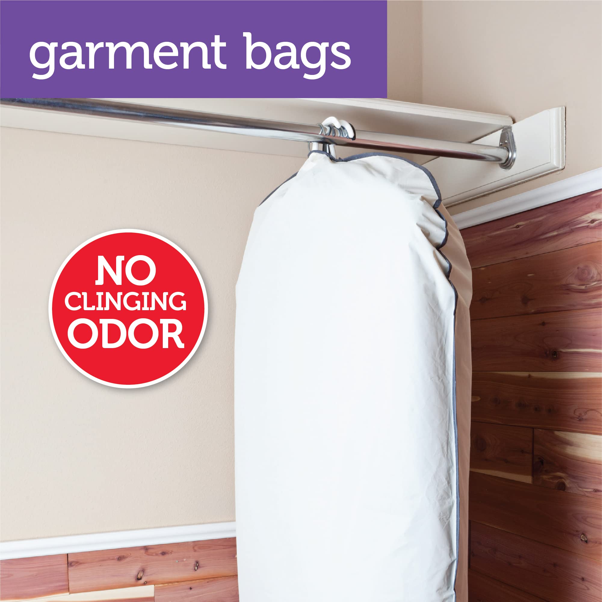 Kills clothes moths and carpet beetles with lavender scented packets