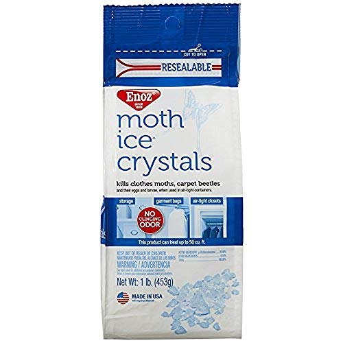 Six cans of Enoz Moth Ice Crystals for garment bags product image