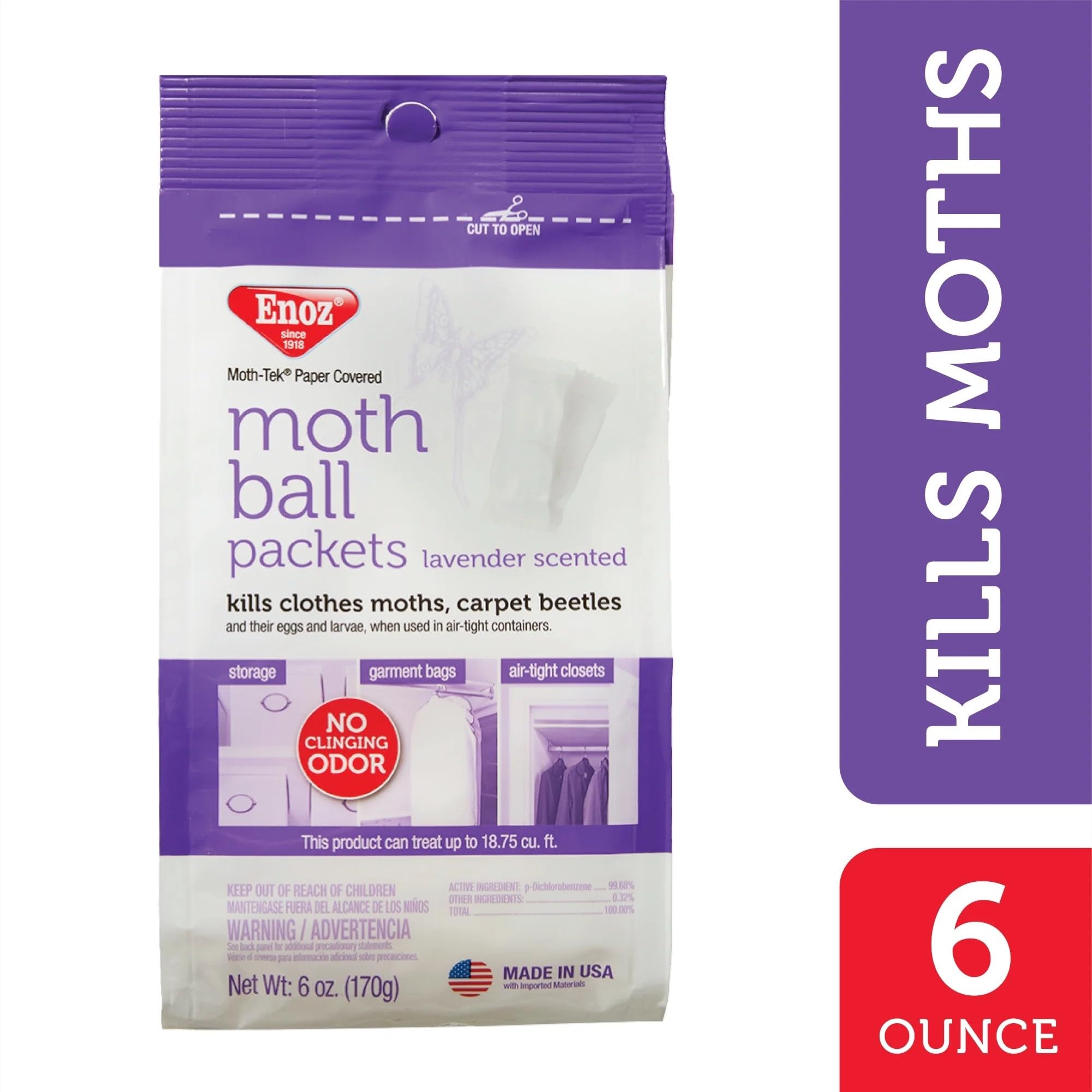 6 oz Moth-Tek Packet in resealable bag