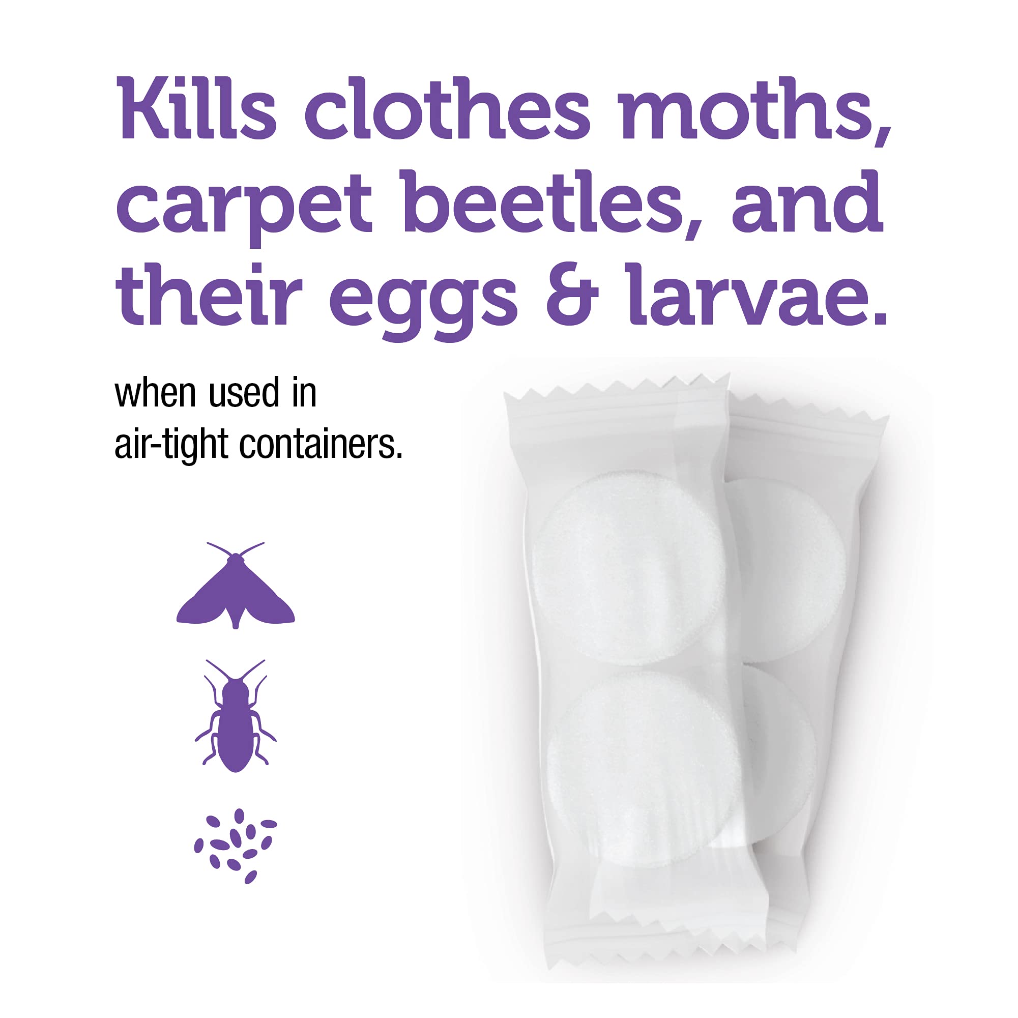 Product packaging image for Enoz moth ball packets