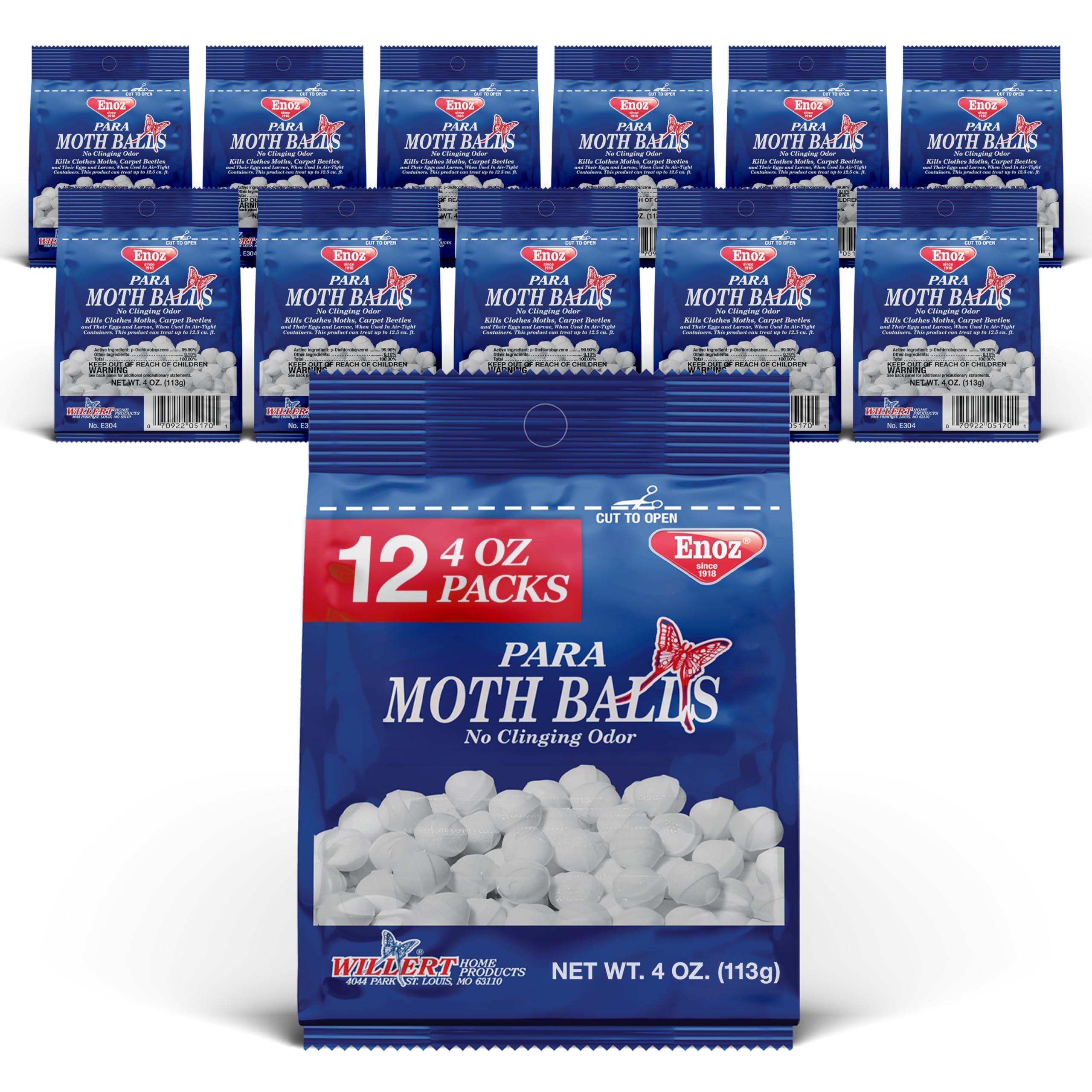 Enoz para Moth Balls packaging