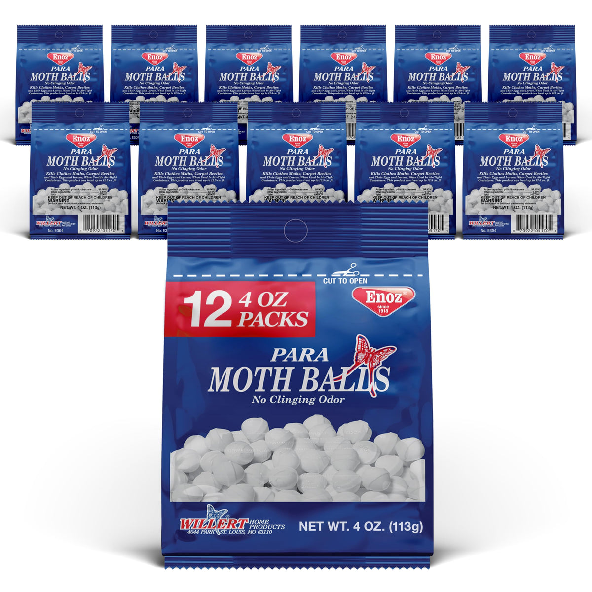 Enoz para Moth Balls packaging
