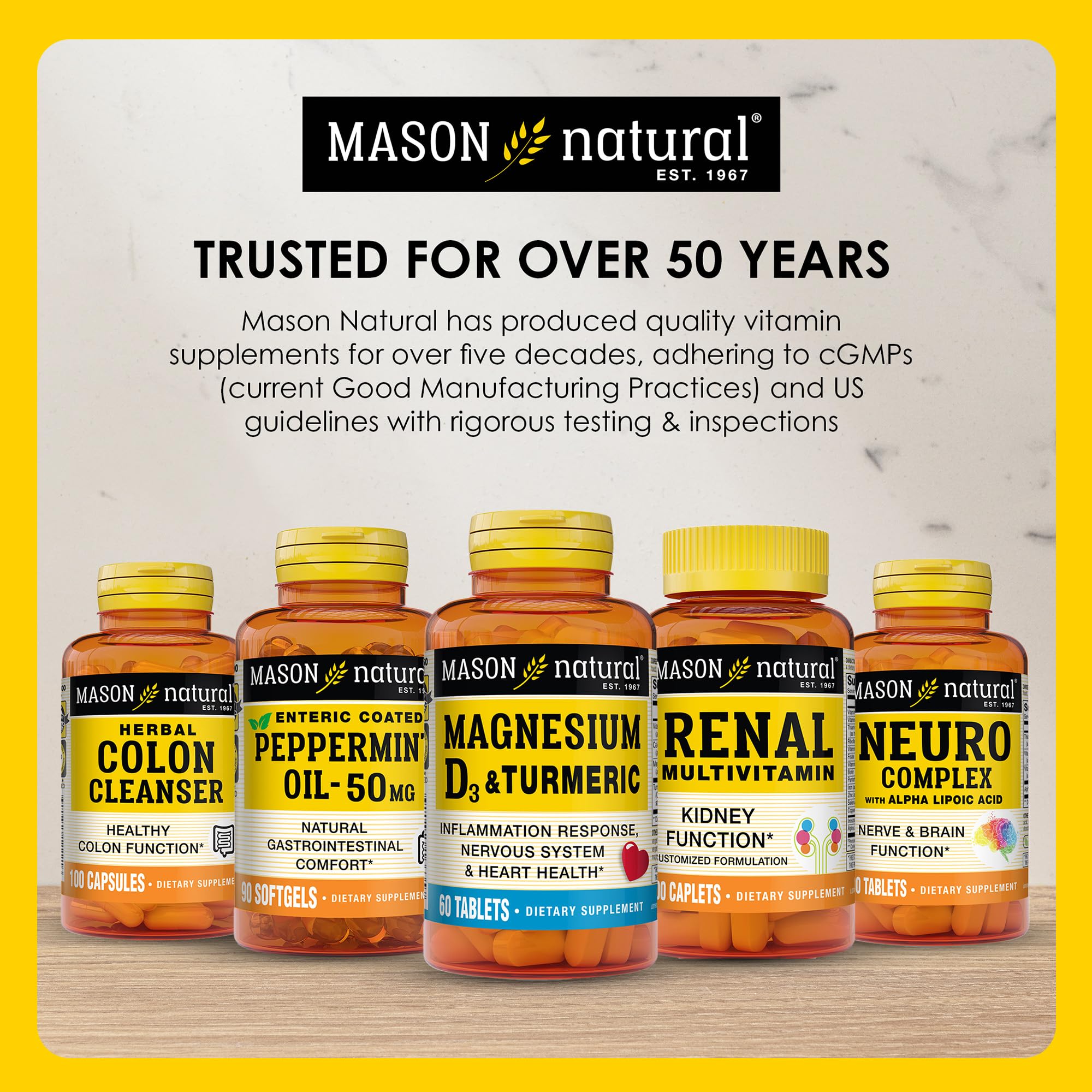 Mason Natural peppermint oil bottle for GI comfort