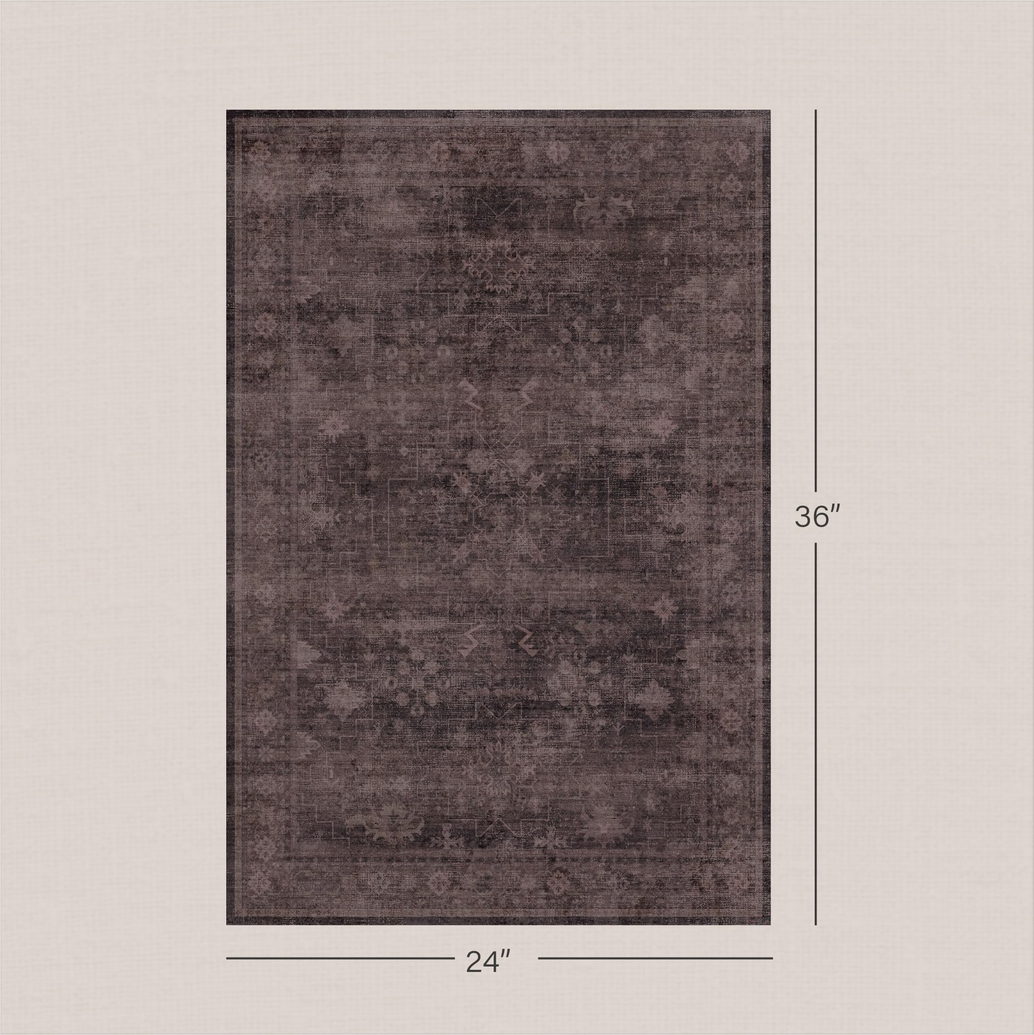 Anti-slip back rug suitable for hardwood tile stone floors