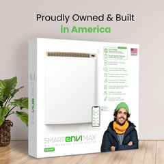 Envimax wifi plug-in heater with cord storage