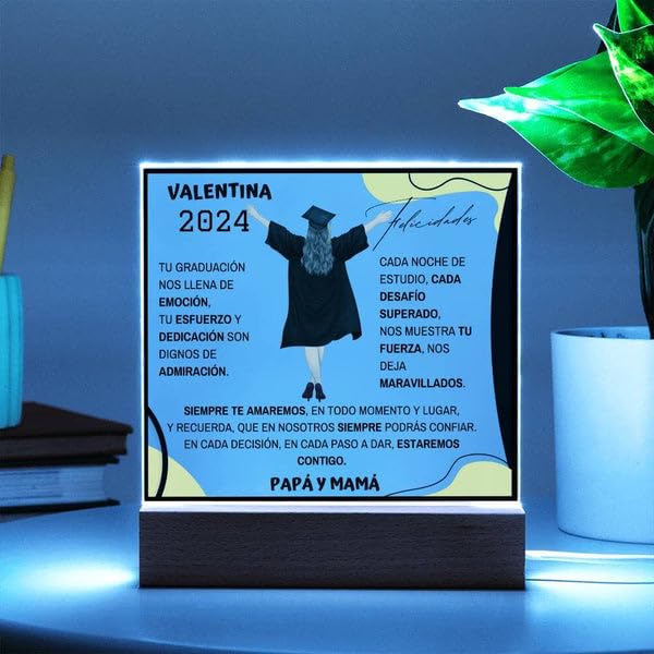 Envío directo al graduado de placa personalizada