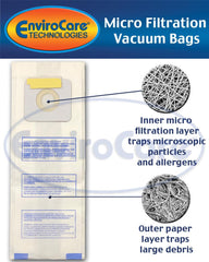 Panasonic Types 3 U-6 compatible EnviroCare bags