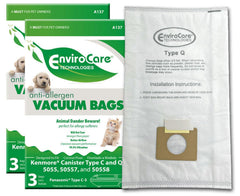 Envirocare replacement allergen vacuum bags for Kenmore Canister Type C