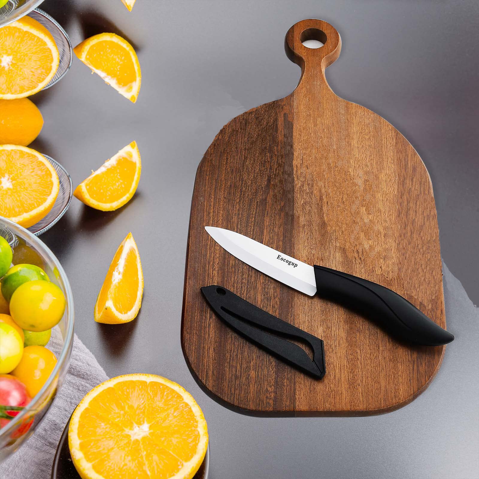 Eocogup Paring Knife rust proof blade closeup