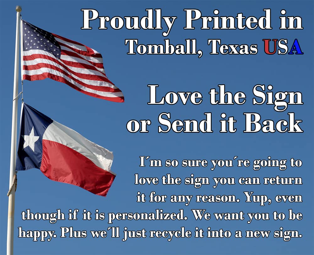 Epoxy ink aluminum sign product image showing indoor outdoor use