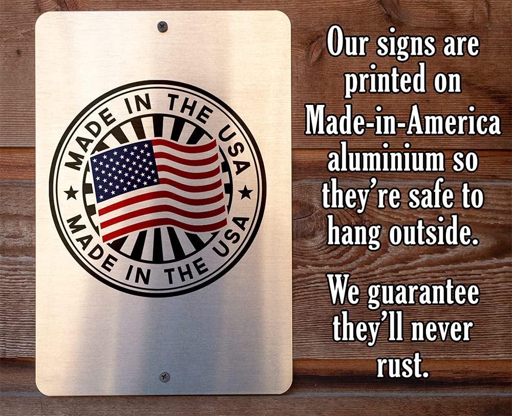 Two screw holes for mounting wall sign included