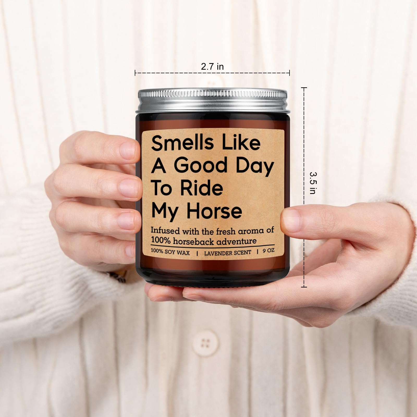 9 oz candle packaging and label