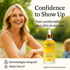 Erae Queen Oil for arms thighs tummy under arms usage