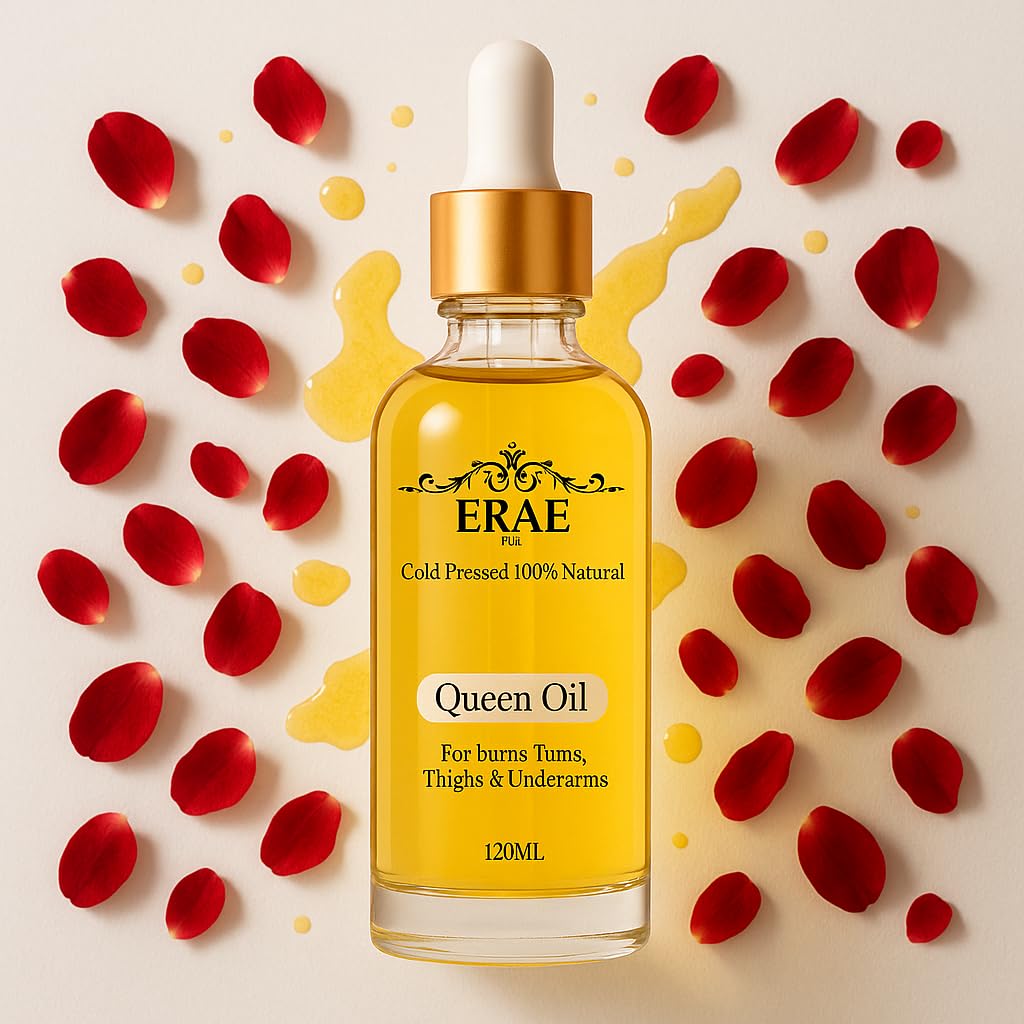 Erae Queen Oil ingredients primrose rosehip almond patchouli lavender