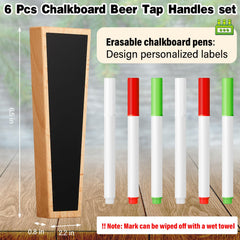 Erasable markers for beer tap handles included in color set