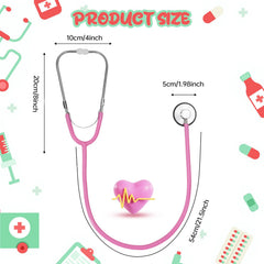 ERDOGLY kids stethoscope pink play doctor toy for toddlers
