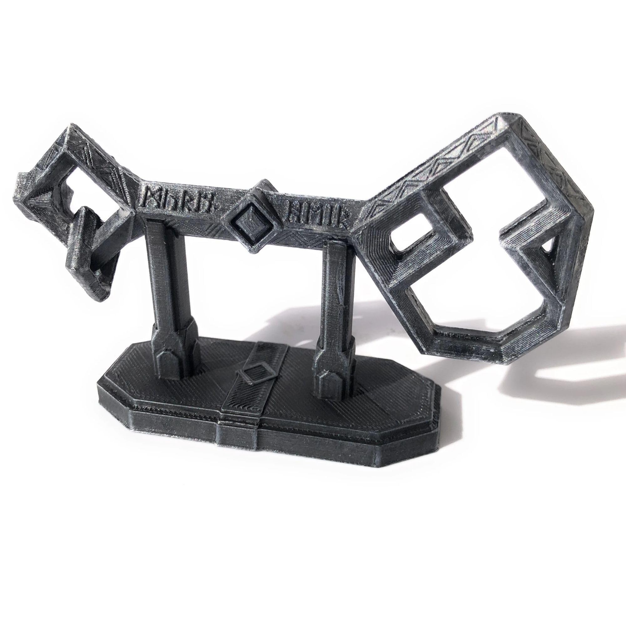 Erebor's Key replica ready for display on a stand