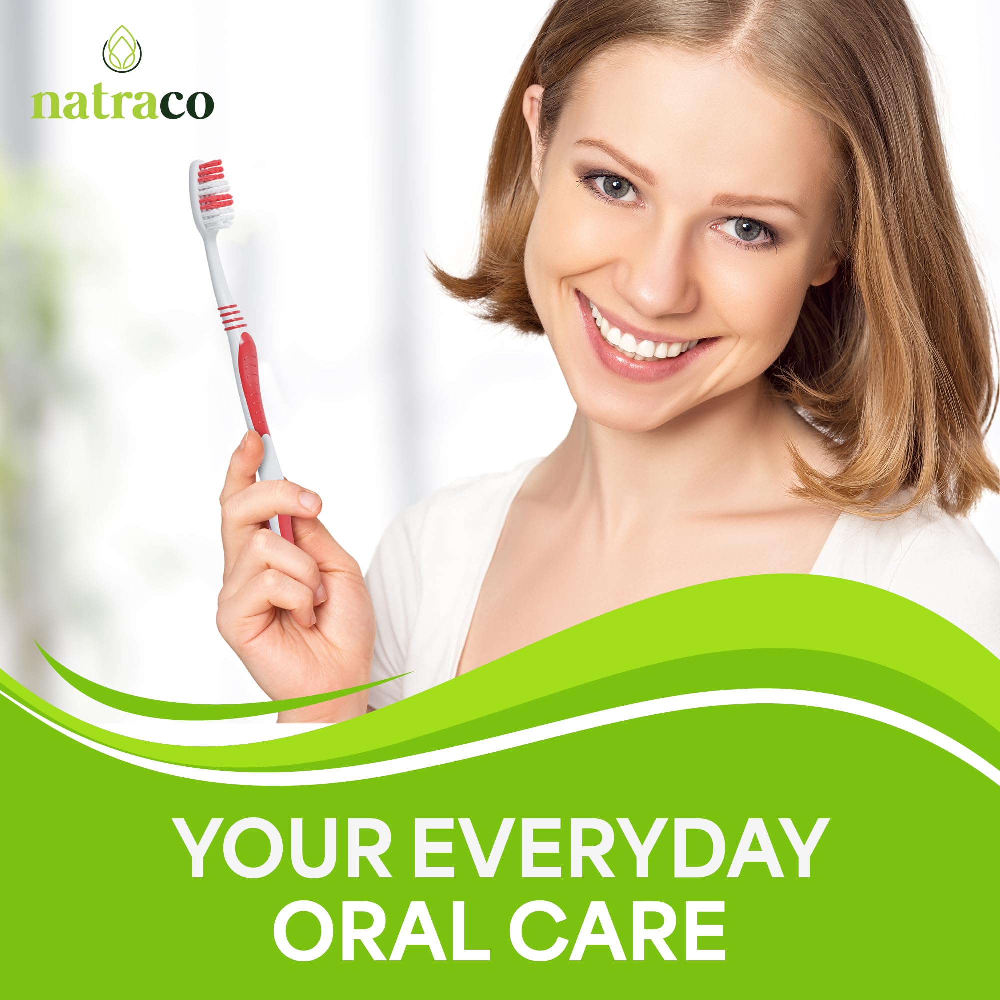 ergonomic grip toothbrush with soft bristles
