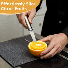Grapefruit knife with non-slip stainless steel handle