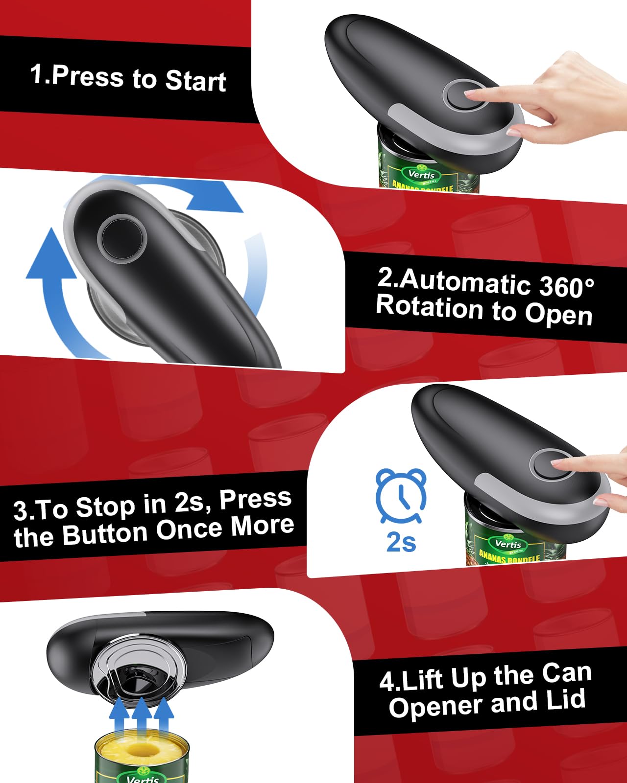 Ergonomic handle for comfortable grip